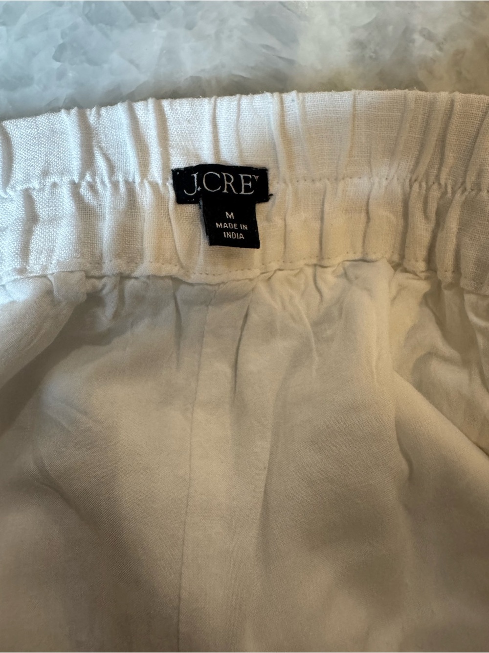 J. Crew White 100% Linen Resort Shorts (Lined) with Pockets! - Picture 2 of 7